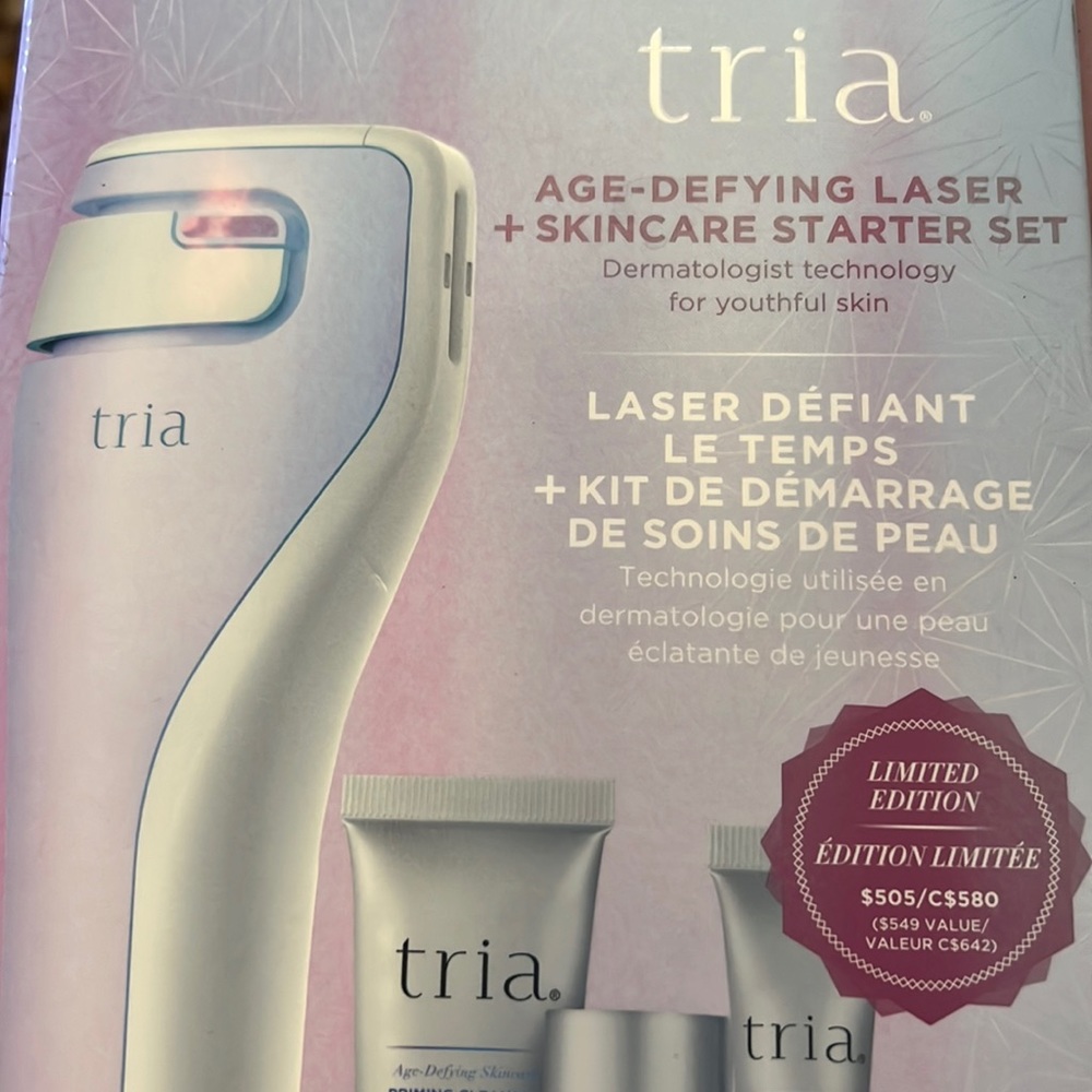 Brand New Tria age-defying laser (also comes with skincare set)